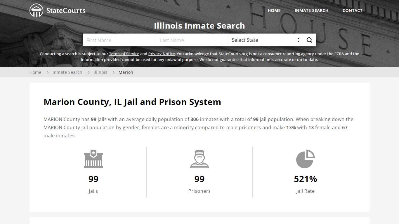 Marion County, IL Inmate Search - StateCourts