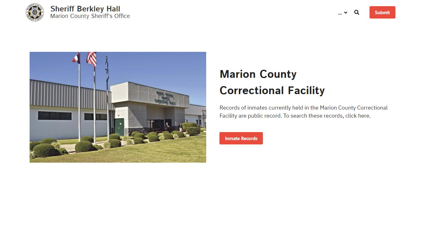 Inmate Records - Marion County Sheriff's Office